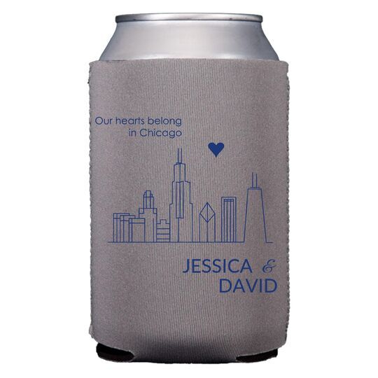 We Love Chicago Collapsible Koozies